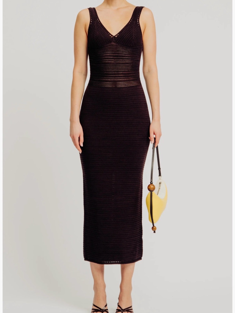 Torn by Ronny Kobo Madi Sleeveless Ribbed Knit Midi Dress